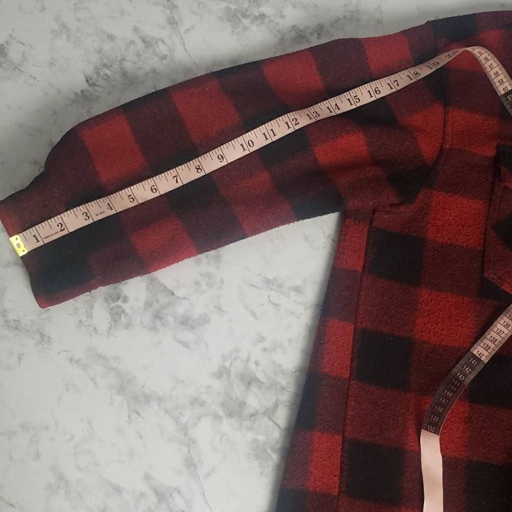 Terra‎ & Sky Red and Black Plaid Button Up Jacket - Picture 3 of 16
